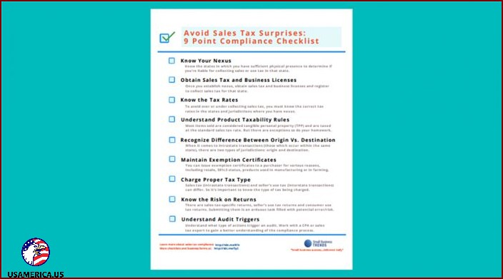 Don't Get Caught Off Guard by Sales Tax: 9 Things to Check
